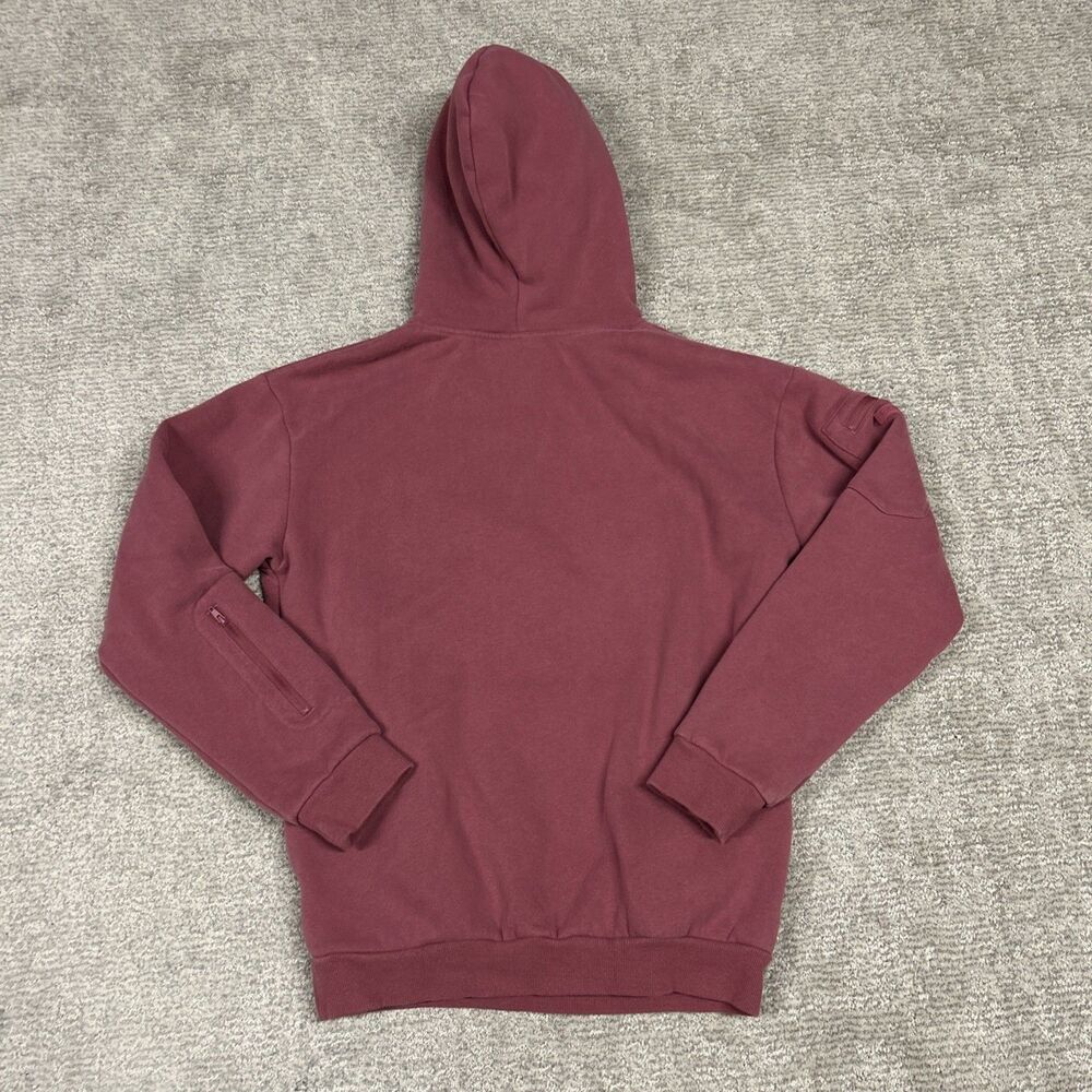 Comfrt Travel Airplane Hoodie Small Mode DND Mauve Pockets Built in Eye Mask - Picture 6 of 9